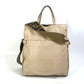FENDI 8BT303 Zucca FLIP Large Handbag with FF Logo and Strap, 2-Way Bag, Crossbody/Shoulder Bag, Leather/Suede, Beige
