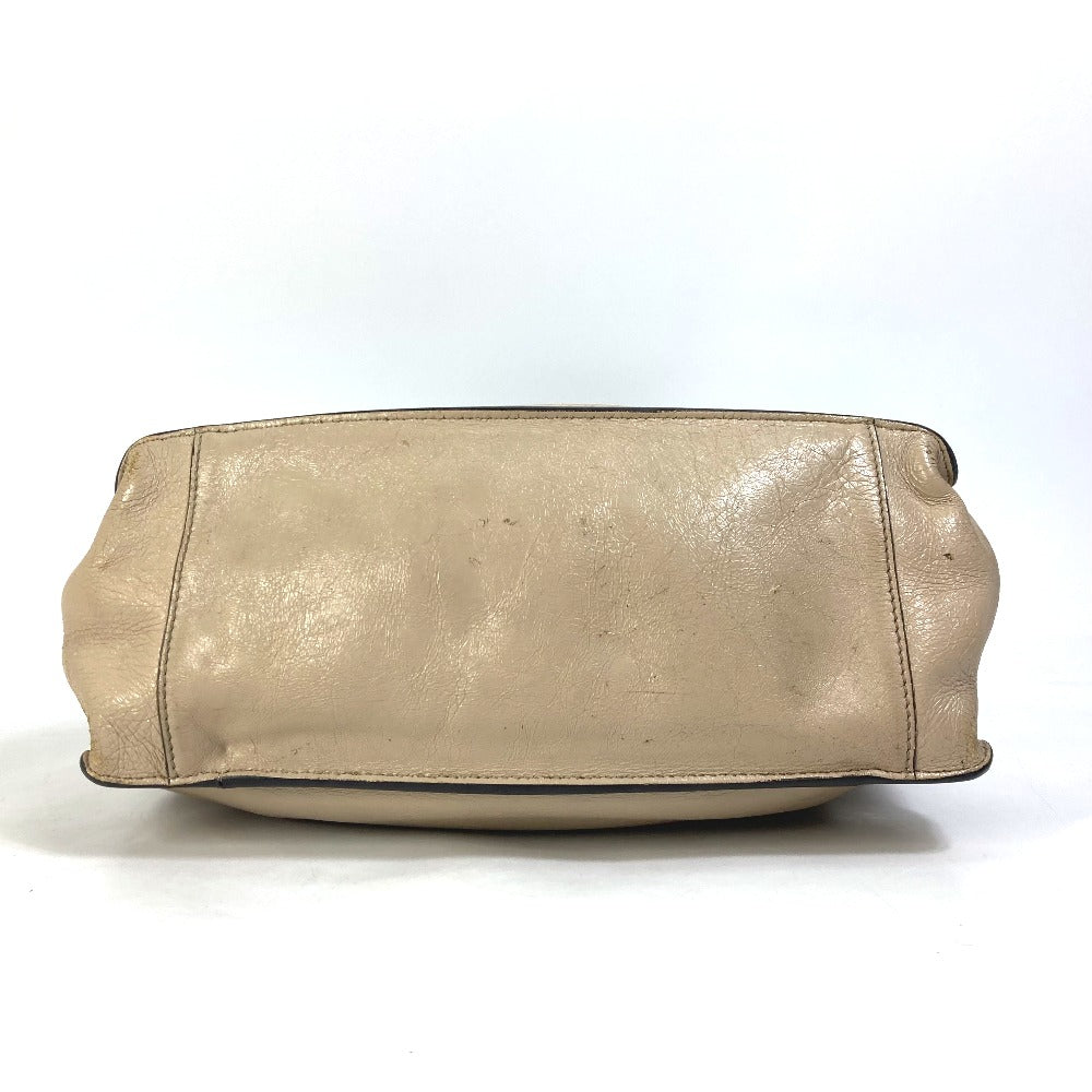 FENDI 8BT303 Zucca FLIP Large Handbag with FF Logo and Strap, 2-Way Bag, Crossbody/Shoulder Bag, Leather/Suede, Beige