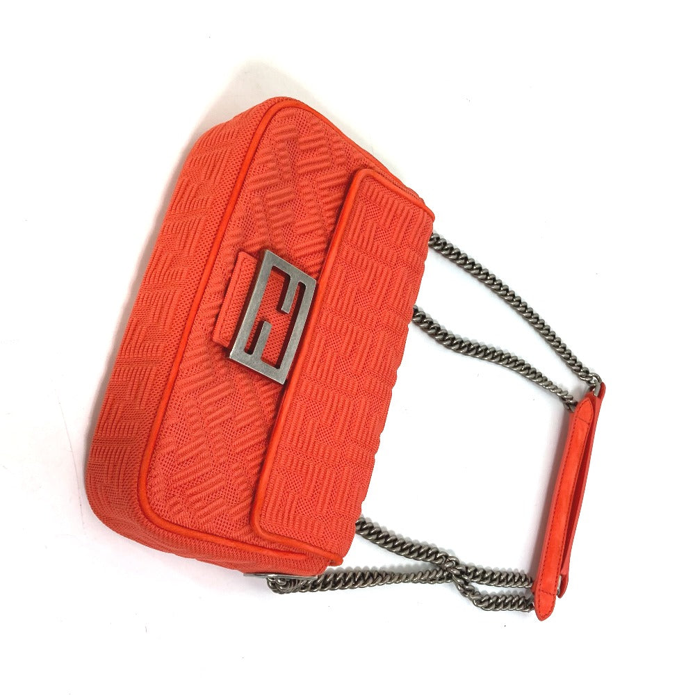 FENDI 8BR793 バゲットチェーンミディ Wチェーンバッグ 斜め掛け