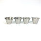 FENDI 7AR926 CHAOS Collaboration Shot Glass Set (4 pieces) with Case, Metal, Silver, Men's