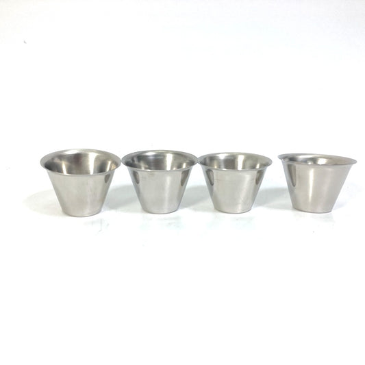 FENDI 7AR926 CHAOS Collaboration Shot Glass Set (4 pieces) with Case, Metal, Silver, Men's