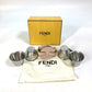 FENDI 7AR926 CHAOS Collaboration Shot Glass Set (4 pieces) with Case, Metal, Silver, Men's