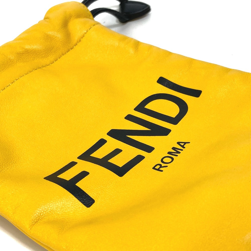 FENDI 7AR898 フォンホルダー フォンポーチ ロゴ ネックストラップ付き ポーチ レザー ユニセックス - brandshop-reference
