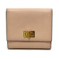 FENDI 8M0438 Peekaboo Bifold Wallet, Leather, Women's, Pink