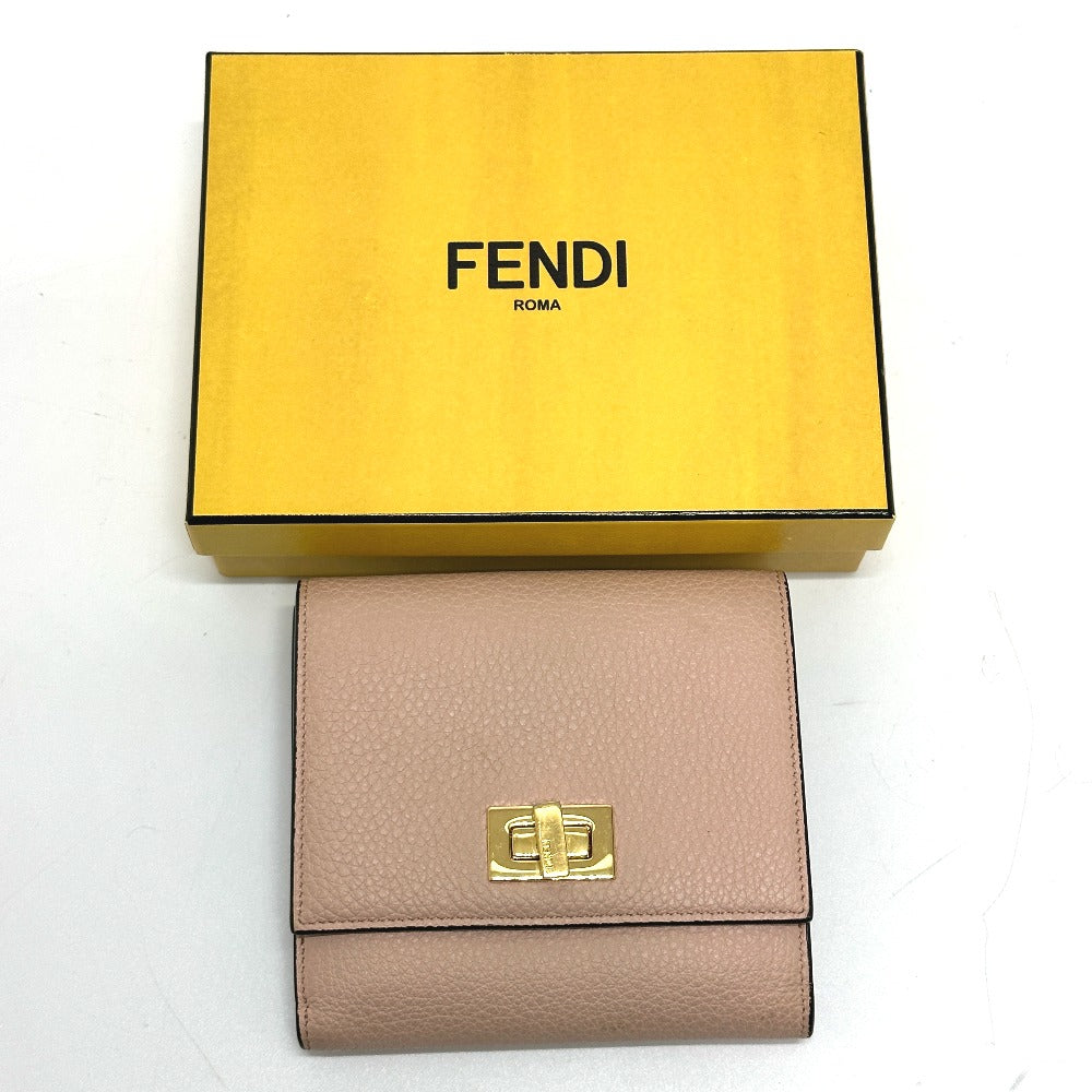 FENDI 8M0438 ピーカブー ウォレット 2つ折り財布 レザー レディース