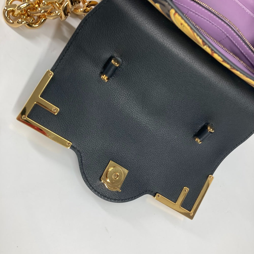 FENDI ヴェルサーチ コラボ VERSACE ラ メドゥーサ サッチェルバッグ ズッカ FENDACE フェンダーチェ 2WAY ショルダーバッグ 斜め掛け ハンドバッグ PVC/レザー レディース