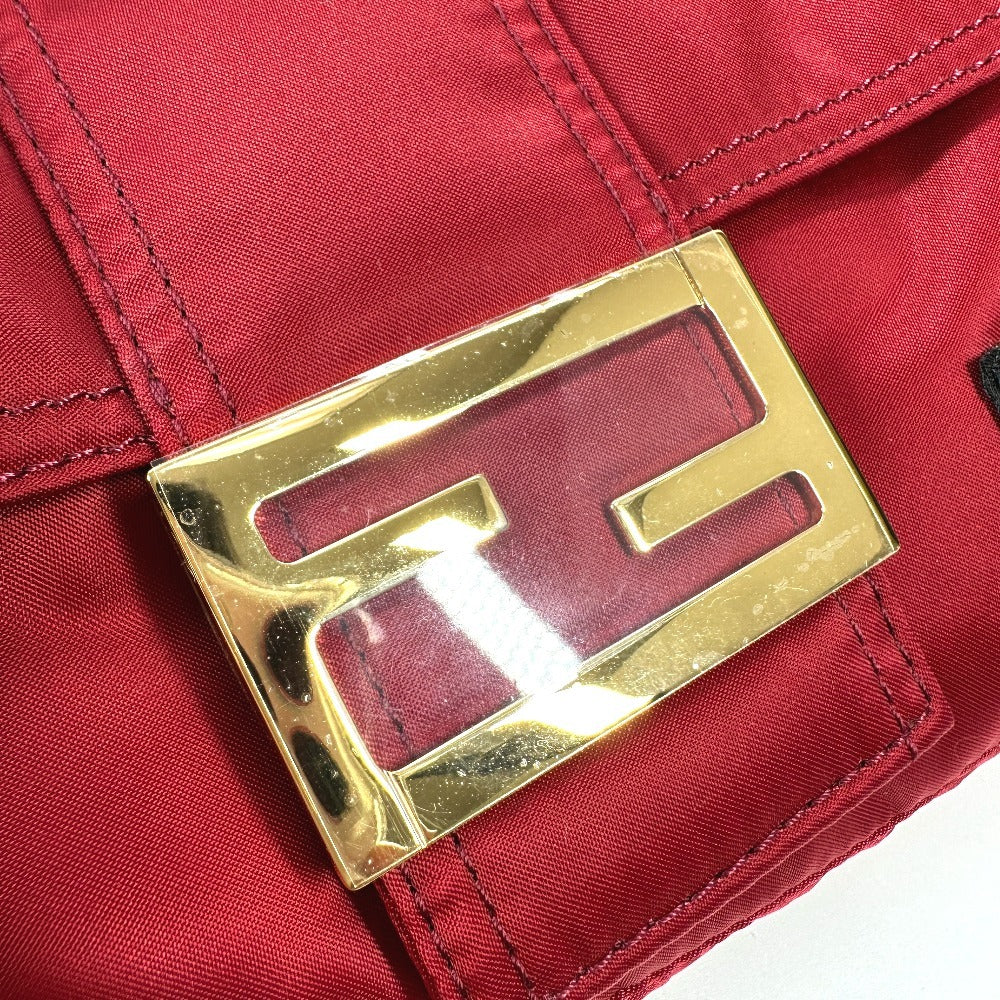 FENDI 7VA472 ポーター PORTER コラボ バケットバッグ 2WAYバッグ カバン 斜め掛け フラップ ポシェット ショルダーバッグ ナイロン レディース レッド - brandshop-reference