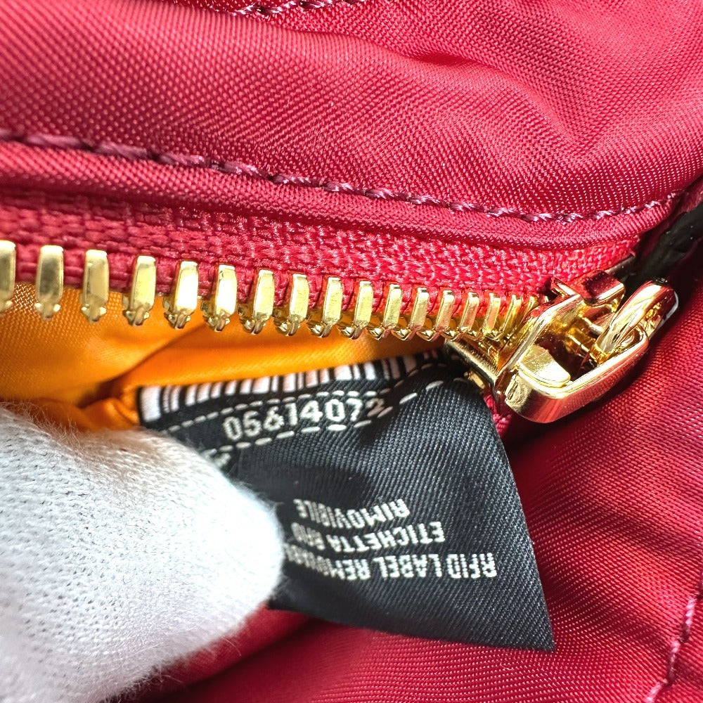 FENDI 7VA472 ポーター PORTER コラボ バケットバッグ 2WAYバッグ カバン 斜め掛け フラップ ポシェット ショルダーバッグ ナイロン レディース レッド - brandshop-reference
