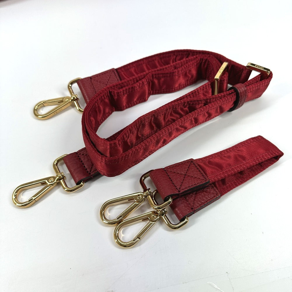 FENDI 7VA472 ポーター PORTER コラボ バケットバッグ 2WAYバッグ カバン 斜め掛け フラップ ポシェット ショルダーバッグ ナイロン レディース レッド - brandshop-reference