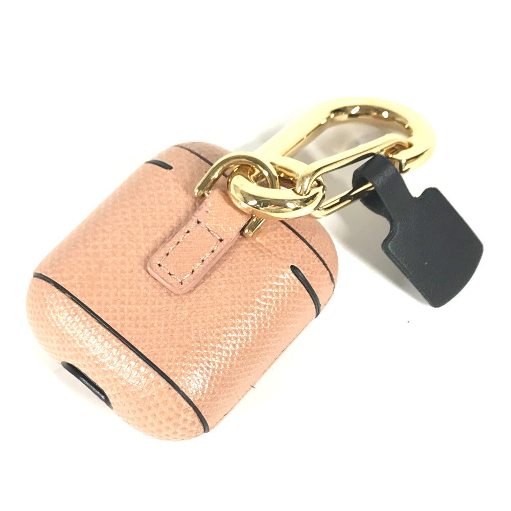 FENDI airpods ロゴ エアポッズケース イヤホンケース イヤフォンケース レザー レディース ベージュ