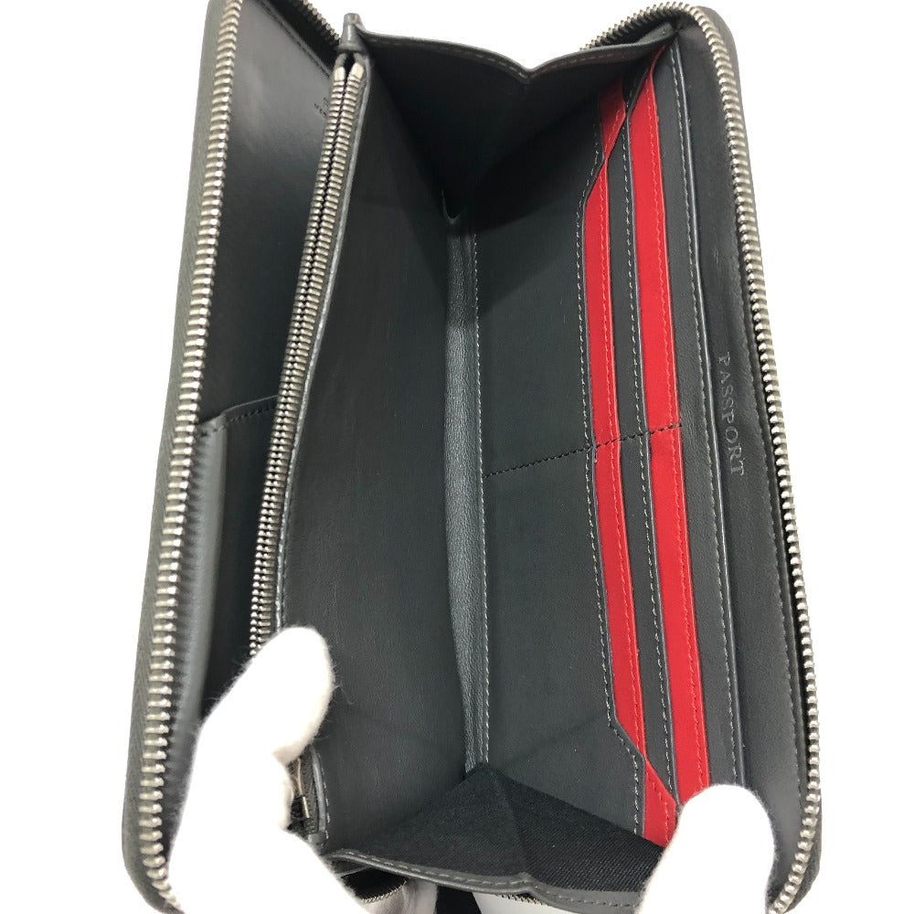 FENDI 7M0276 ズッカ柄トラベルウォレット 長財布 財布 ウォレット  長財布 レザー レディース グレー - brandshop-reference