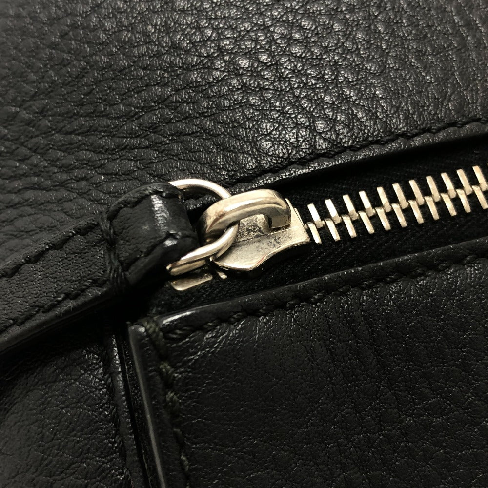 FENDI 8BZ036 Visible Bijou Backpack Rucksack Bag Rucksack Leather Women's Black