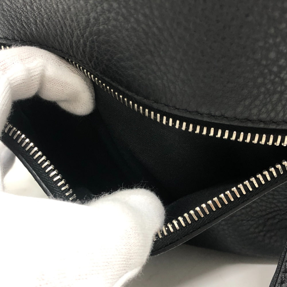 FENDI 8BZ036 Visible Bijou Backpack Rucksack Bag Rucksack Leather Women's Black