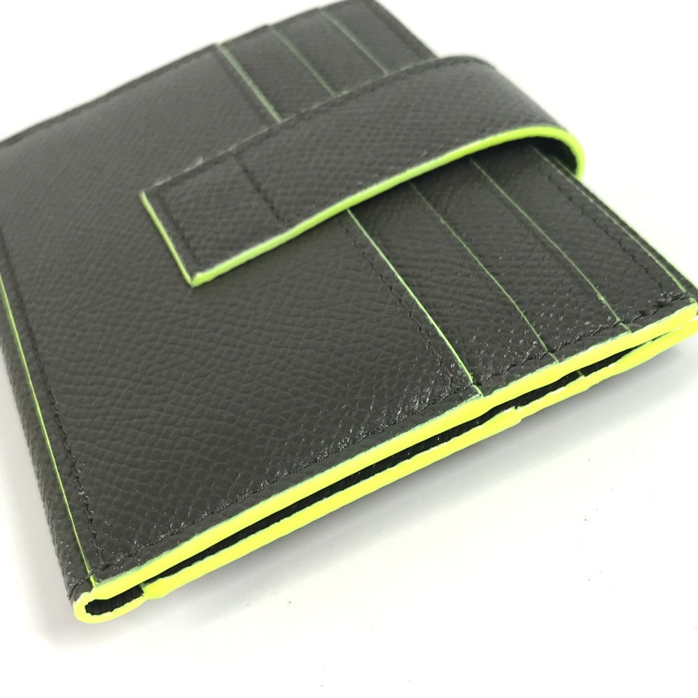 BVLGARI フラグメント fragment ロゴ マルチケース 名刺入れ パスケース カードケース レザー メンズ グレー - brandshop-reference