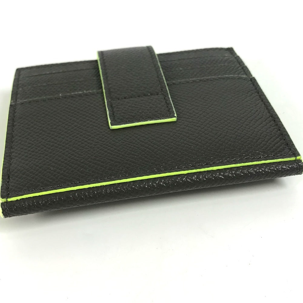 BVLGARI フラグメント fragment ロゴ マルチケース 名刺入れ パスケース カードケース レザー メンズ グレー - brandshop-reference