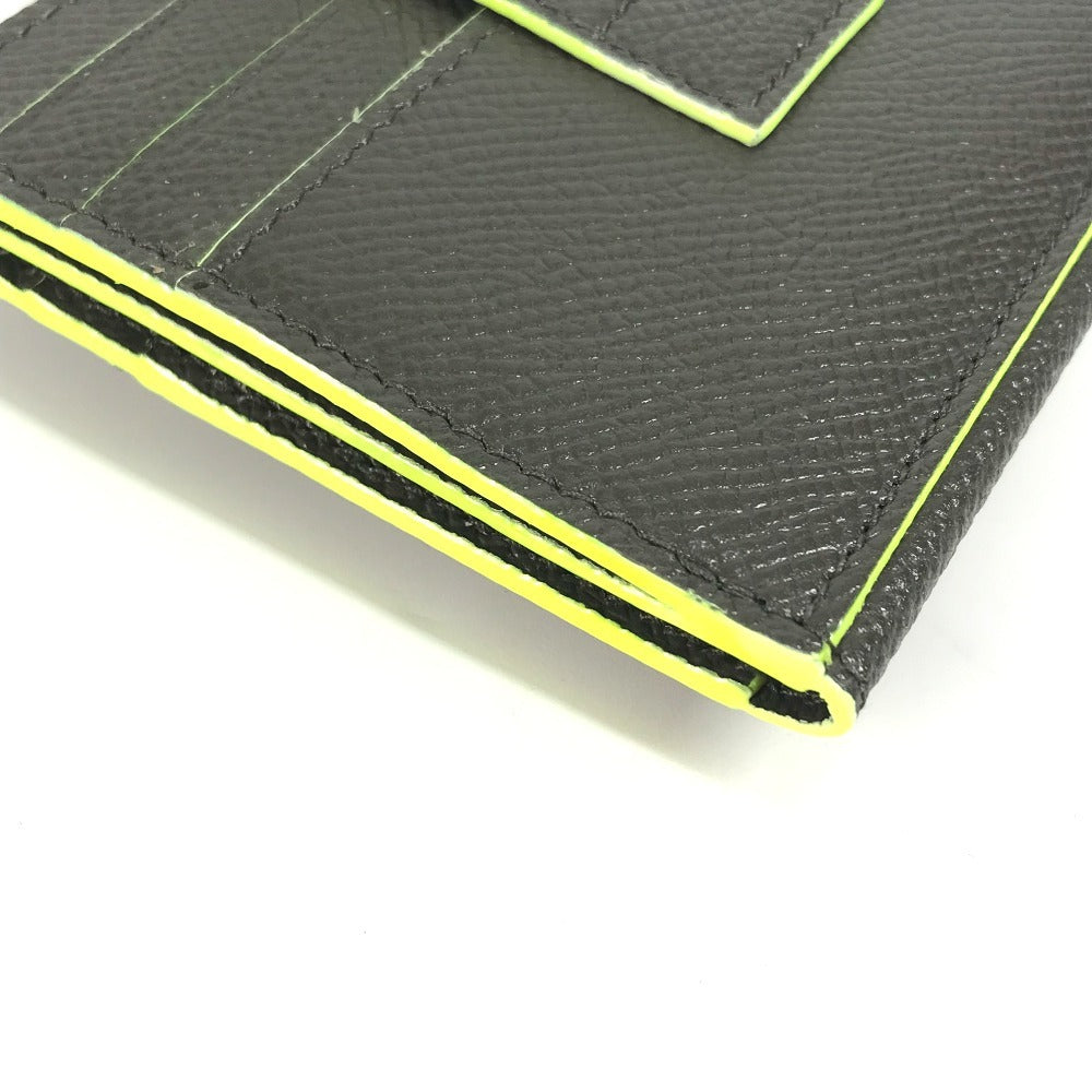 BVLGARI フラグメント fragment ロゴ マルチケース 名刺入れ パスケース カードケース レザー メンズ グレー - brandshop-reference