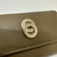 BVLGARI 6-ring double-ring key case, leather, men's, brown