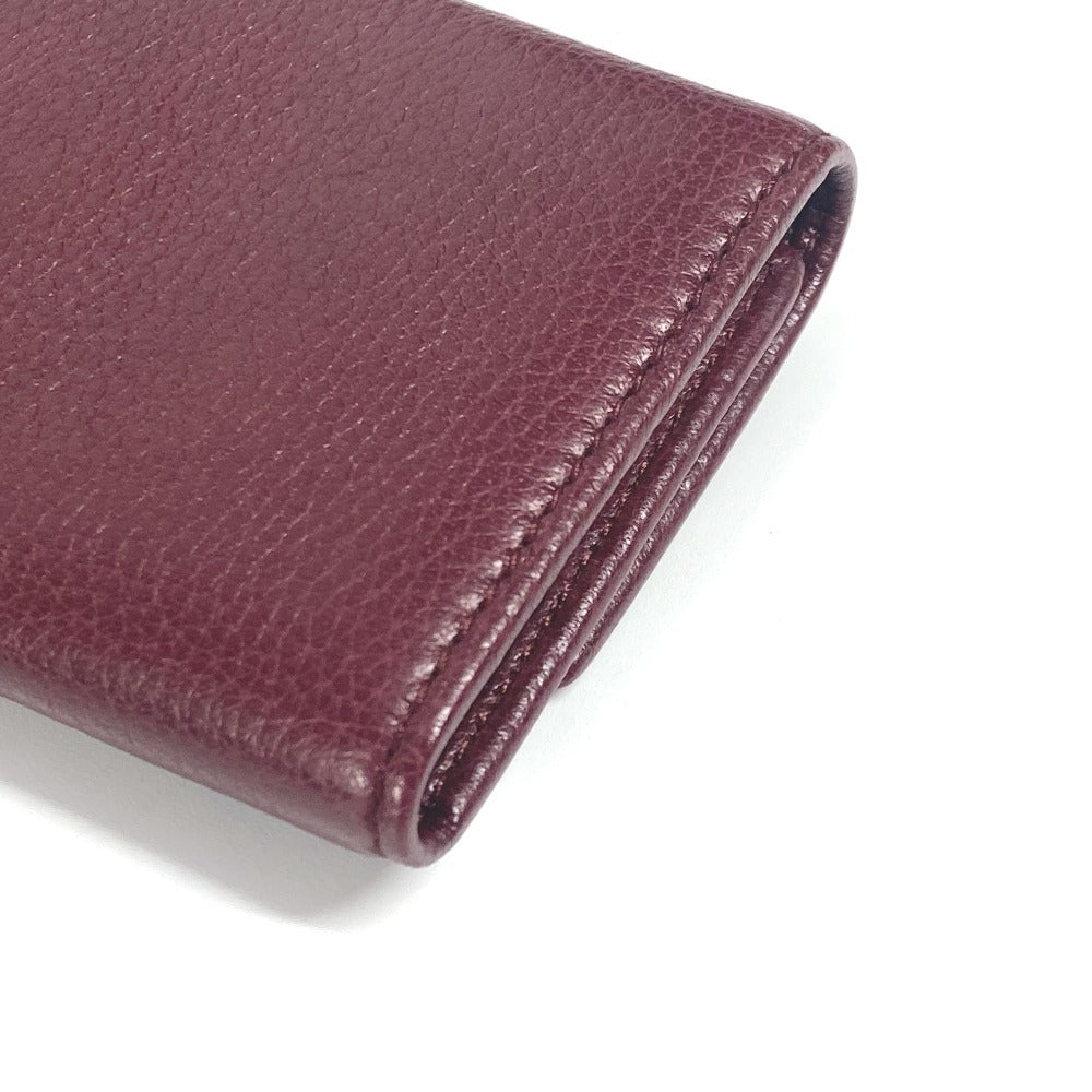 BVLGARI ロゴ 6連 鍵 6P キーケース レザー ユニセックス レッド系 - brandshop-reference