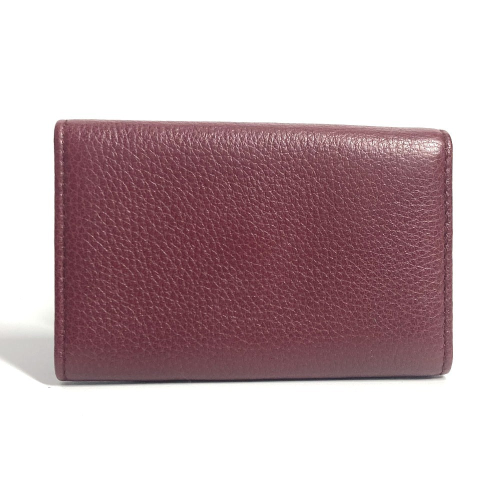 BVLGARI ロゴ 6連 鍵 6P キーケース レザー ユニセックス レッド系 - brandshop-reference