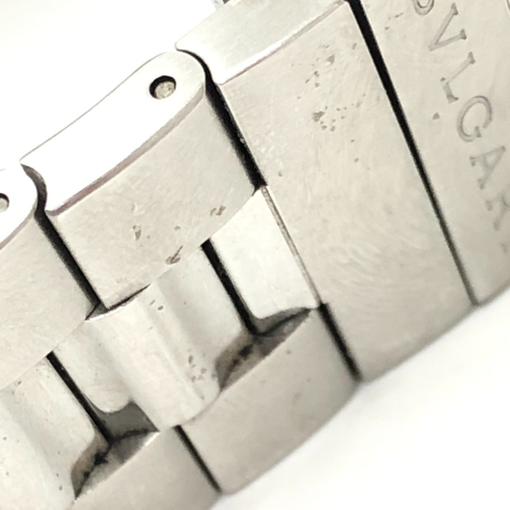 BVLGARI ST42S Solo Tempo Quartz Men's Watch Round Watch SS Men's Silver