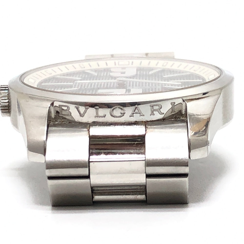 BVLGARI ST42S Solo Tempo Quartz Men's Watch Round Watch SS Men's Silver