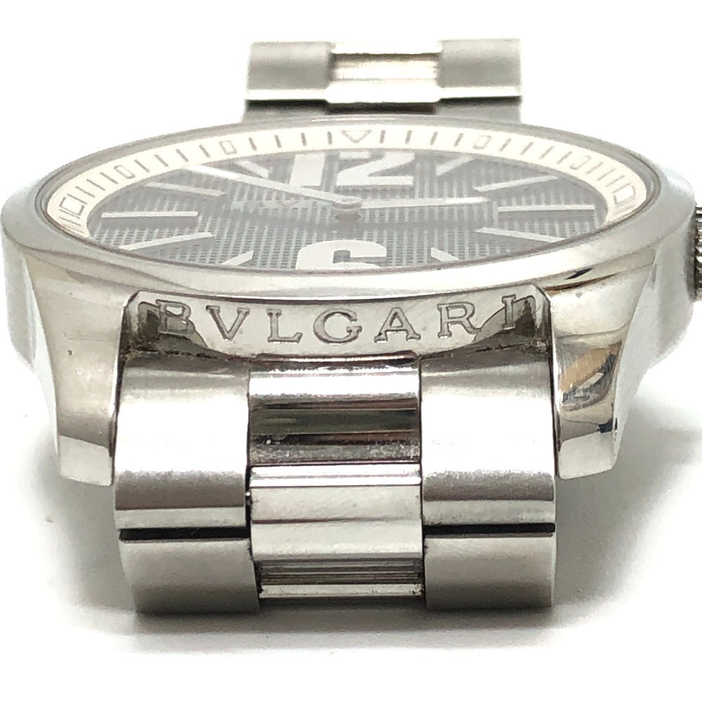 BVLGARI ST42S Solo Tempo Quartz Men's Watch Round Watch SS Men's Silver