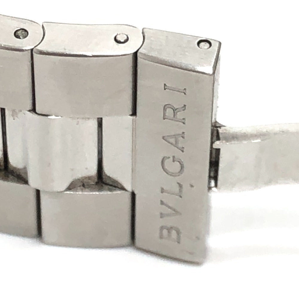 BVLGARI ST42S Solo Tempo Quartz Men's Watch Round Watch SS Men's Silver