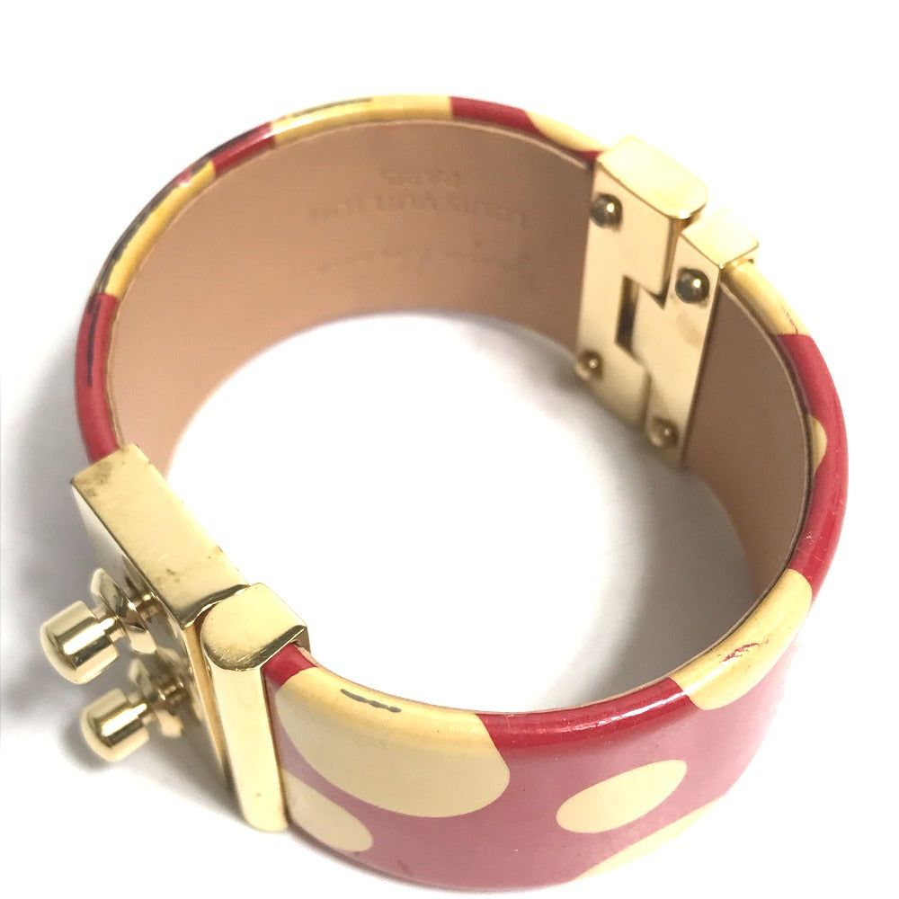 LOUIS VUITTON and Yayoi Kusama Collaboration Dot Bangle Bracelet in Enamel, Red, for Women