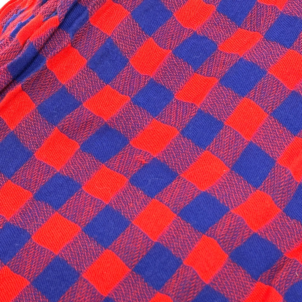 LOUIS VUITTON MP0894 Etoile Masai Fashion Accessory Cotton Stole Unisex Red