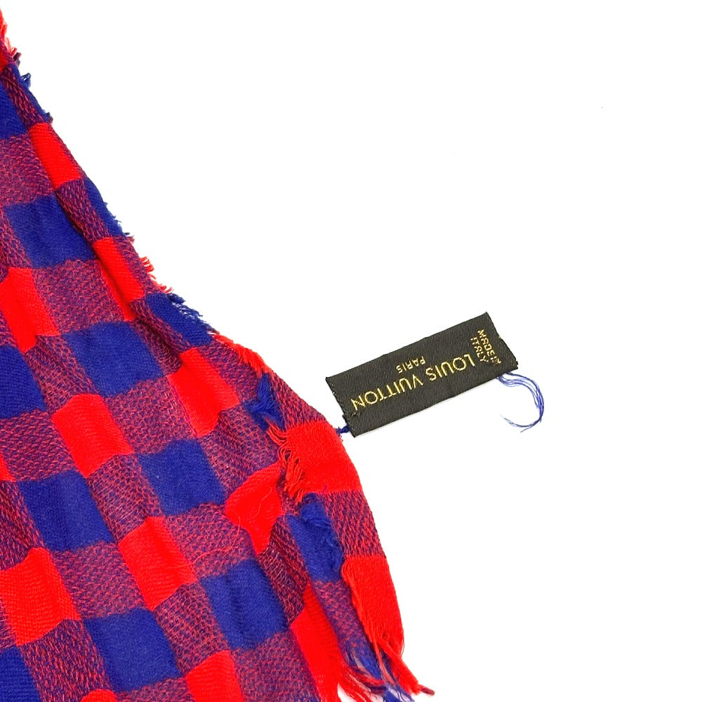 LOUIS VUITTON MP0894 Etoile Masai Fashion Accessory Cotton Stole Unisex Red