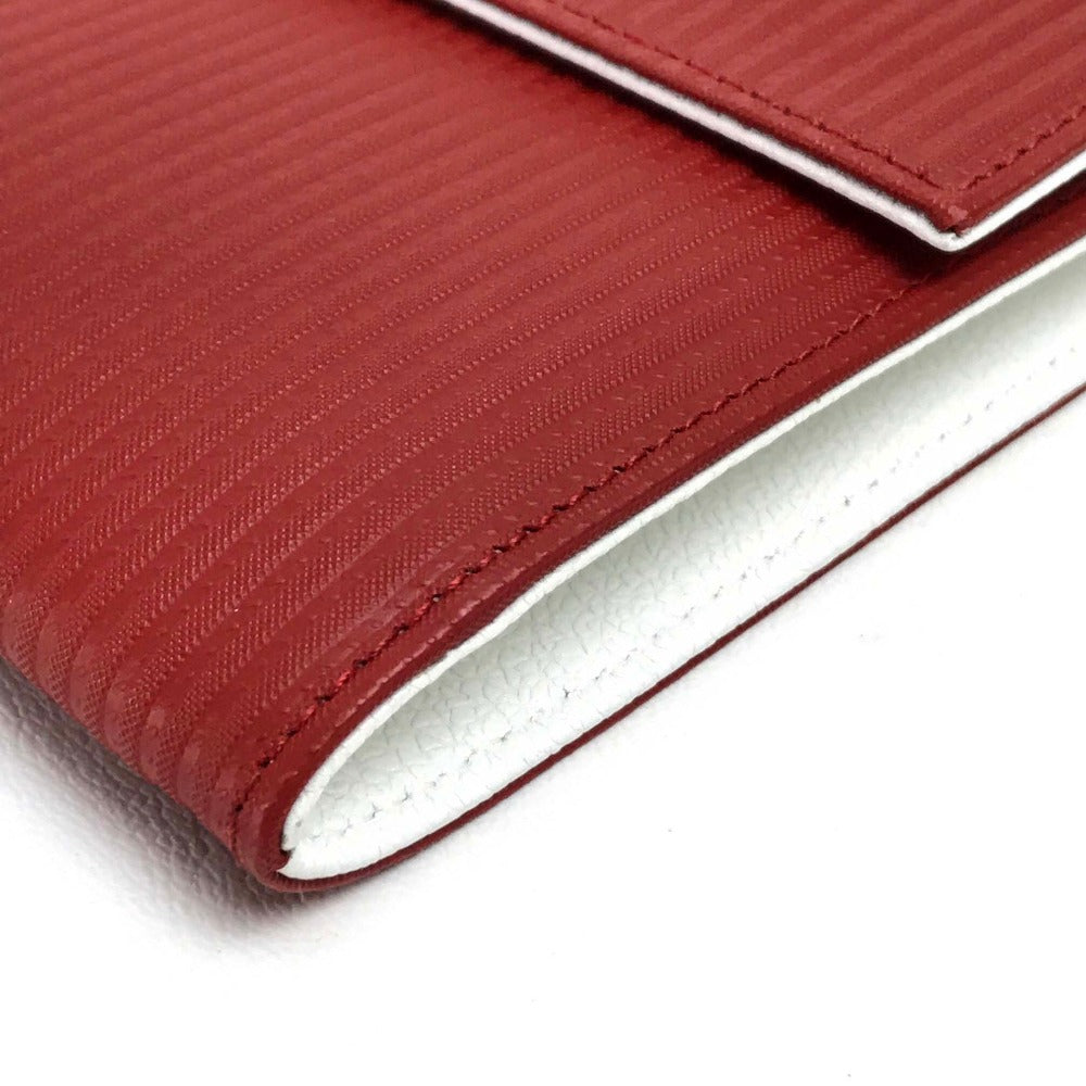 BVLGARI Millerige Travel Organizer Multi-Case Passport Case Travel Case PVC Unisex Red