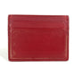 CARTIER Garland de Cartier Business Card Holder Pass Case Card Case Leather wine-red Used