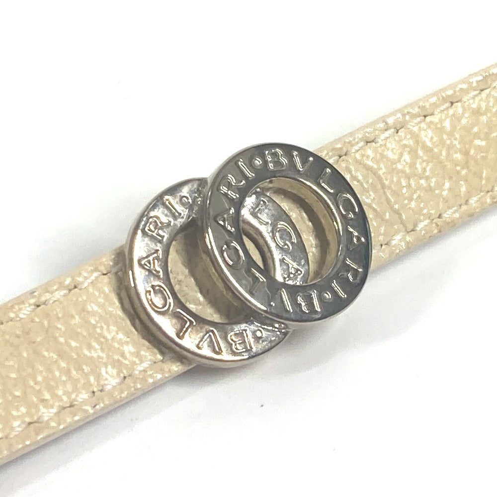 BVLGARI ブルガリブルガリ ロゴ ダブルコイルド 2重ブレスレット アクセサリー ブレスレット レザー レディース ベージュ - brandshop-reference