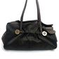 BVLGARI Twist Shoulder Bag, Tote Bag, Canvas/Leather, Women's, Dark Brown