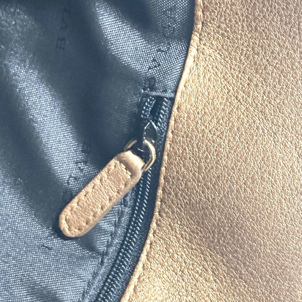 BVLGARI ロゴ S.bulgari ハンドバッグ カバン 縦型 トートバッグ レザー ユニセックス ゴールド - brandshop-reference