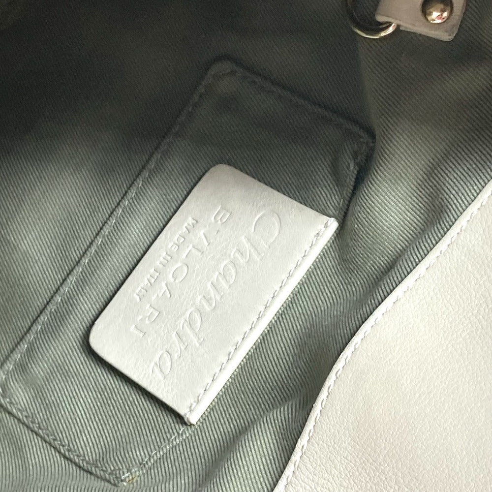 BVLGARI チャンドラ ロゴ カバン ハンドバッグ レザー レディース ベージュ - brandshop-reference