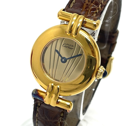 CARTIER 590002 マスト コリゼ ヴェルメイユ クォーツ 腕時計 SS レディース - brandshop-reference