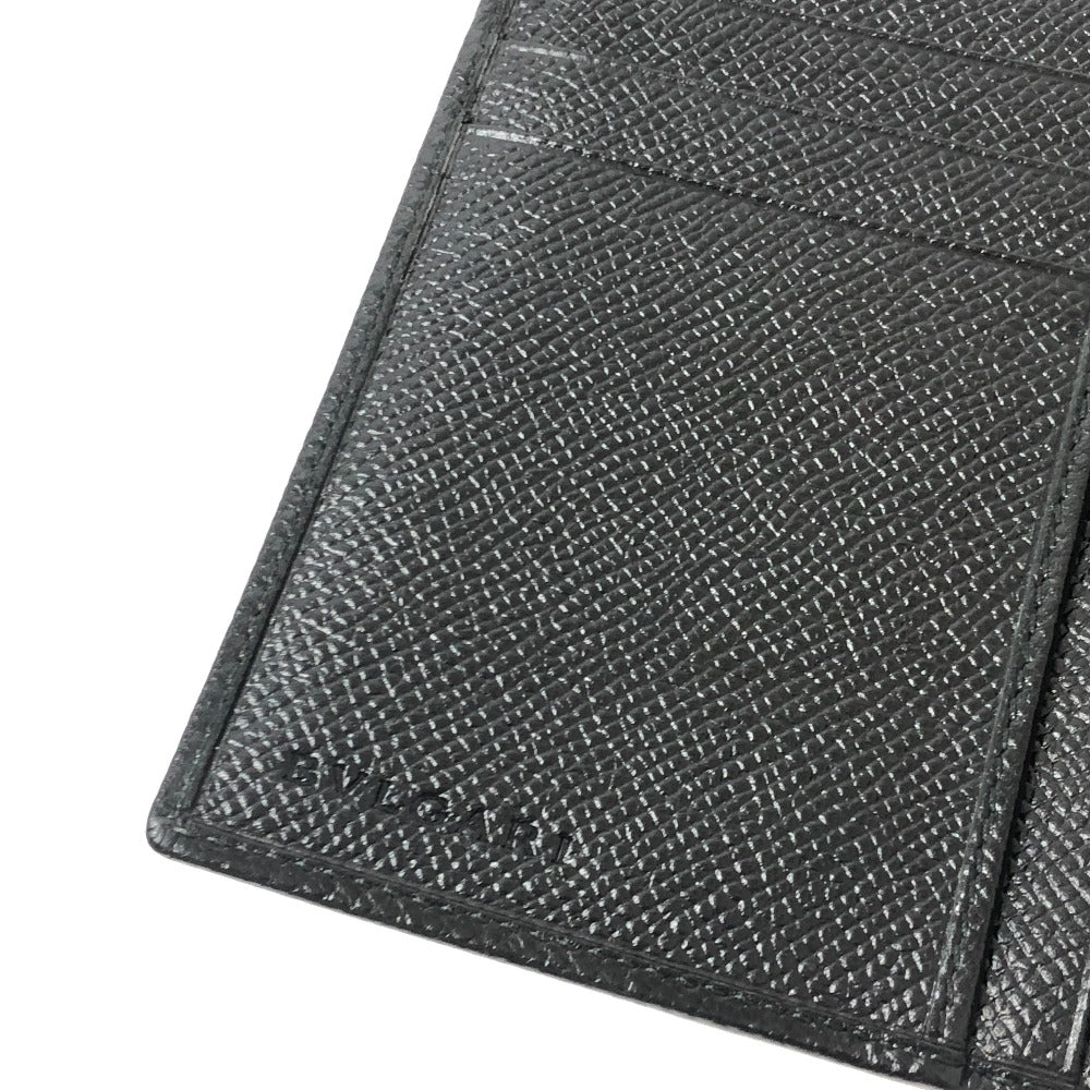 BVLGARI Bulgari Bulgari Wallet accessories Trifold wallet Leather Black Used