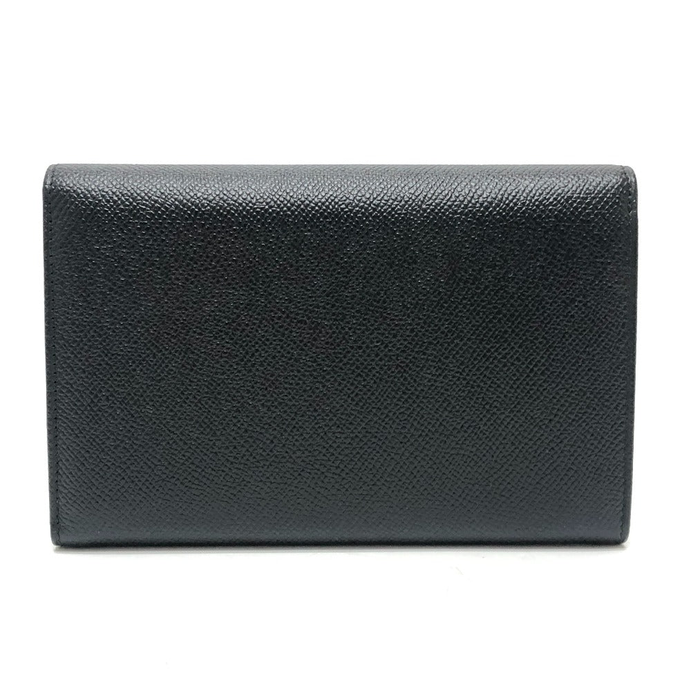 BVLGARI Bulgari Bulgari Wallet accessories Trifold wallet Leather Black Used