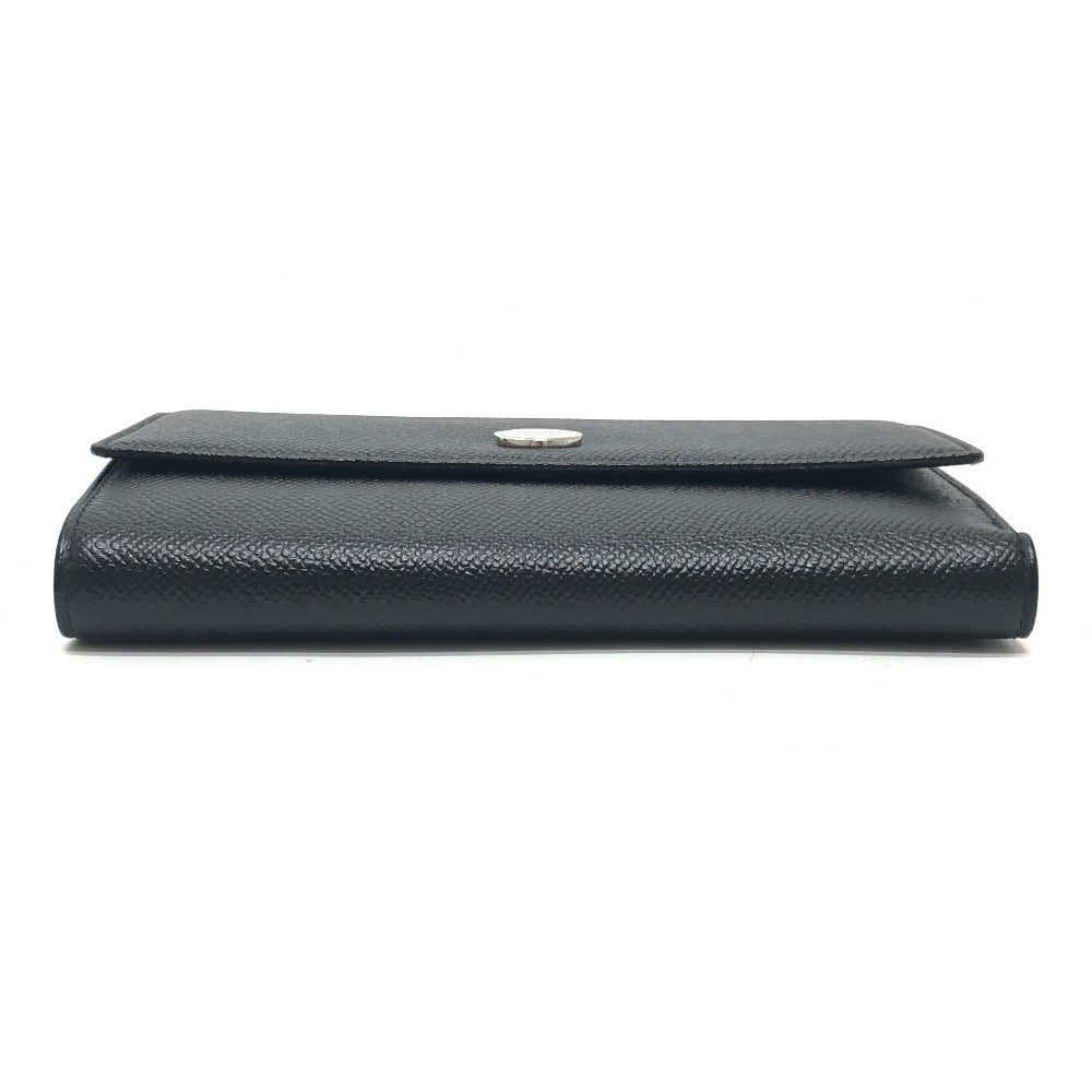 BVLGARI Bulgari Bulgari Wallet accessories Trifold wallet Leather Black Used