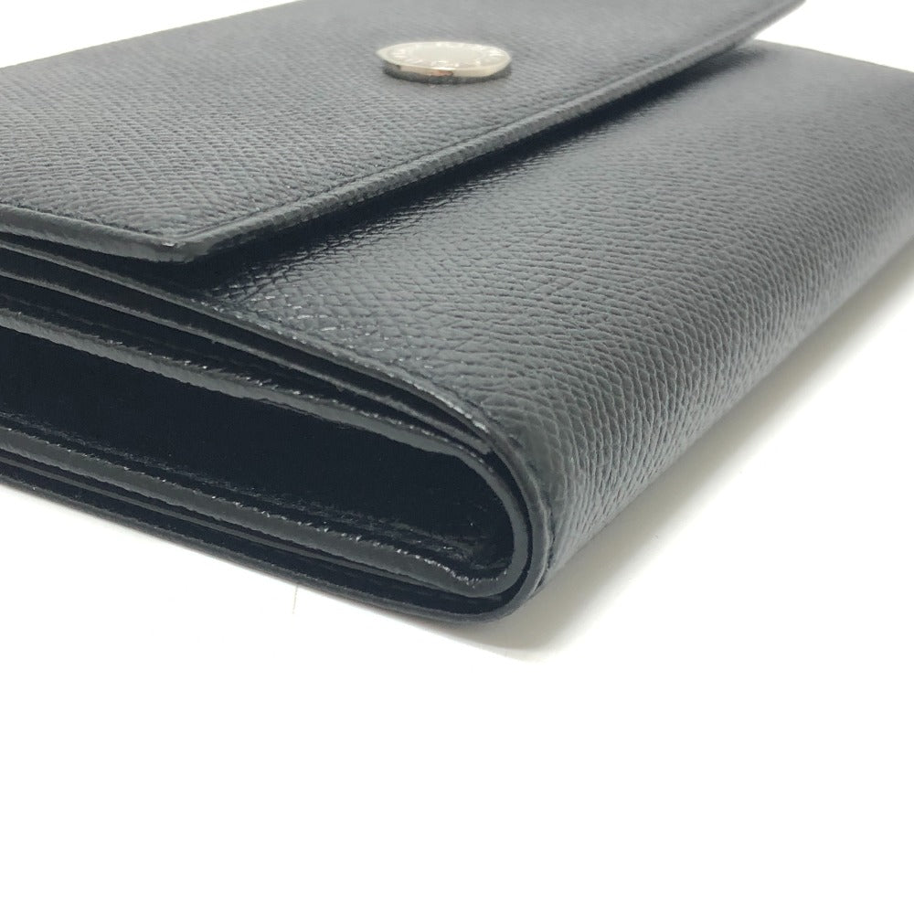 BVLGARI Bulgari Bulgari Wallet accessories Trifold wallet Leather Black Used