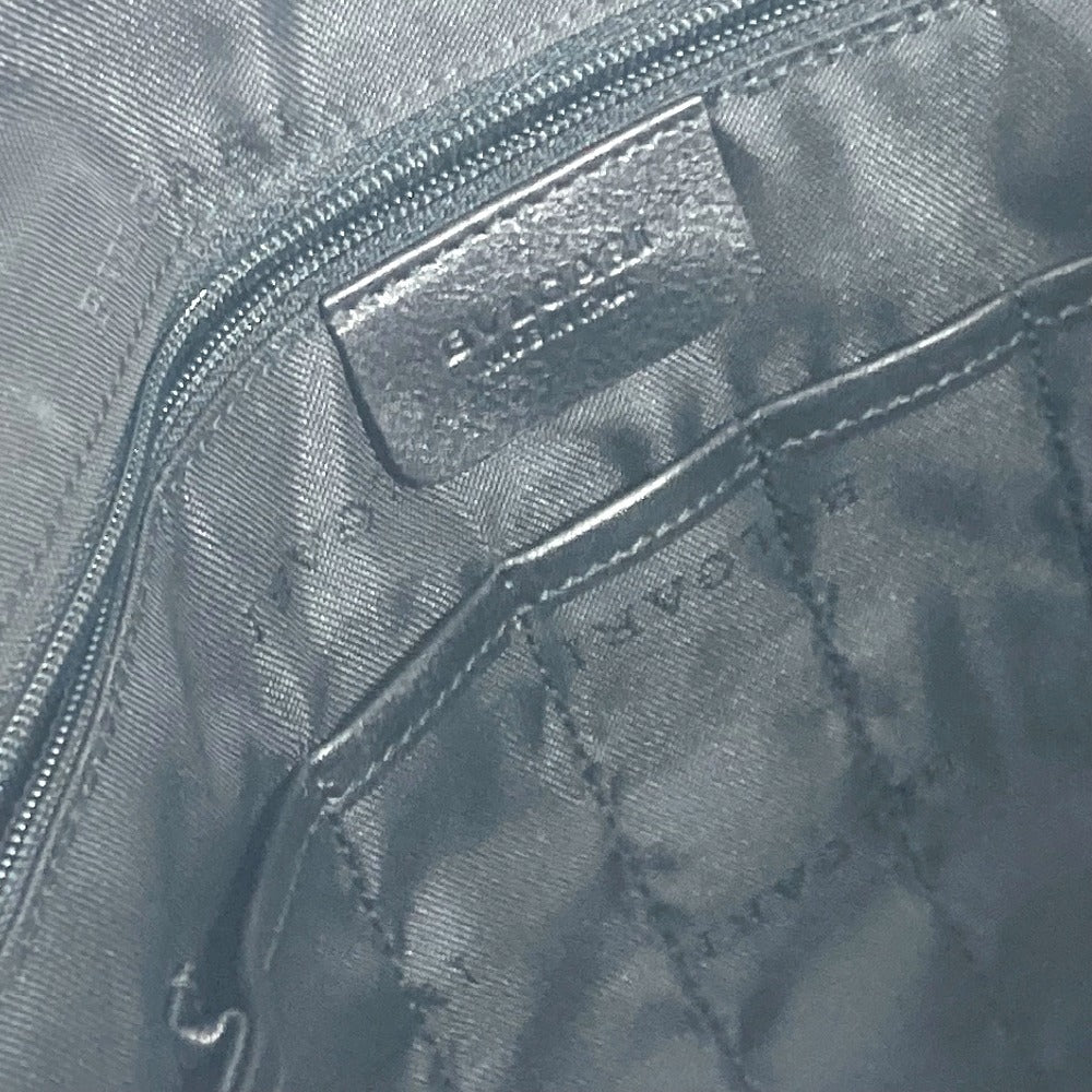 BVLGARI カバン ポーチ ロゴ ラウンドファスナー クラッチバッグ レザー メンズ ブラック - brandshop-reference