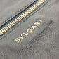 BVLGARI カバン ポーチ ロゴ ラウンドファスナー クラッチバッグ レザー メンズ ブラック - brandshop-reference