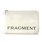 BVLGARI フラグメント fragment  ロゴ Wファスナー ポーチ カバン セカンドバッグ クラッチバッグ レザー メンズ ホワイト - brandshop-reference