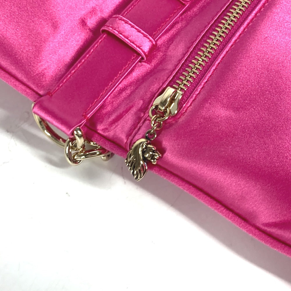 BVLGARI 2WAYバッグ クラッチバッグ レオーニ チェーンバッグ カバン フラップ 肩掛け パーティーバッグ ショルダーバッグ サテン レディース ピンク - brandshop-reference