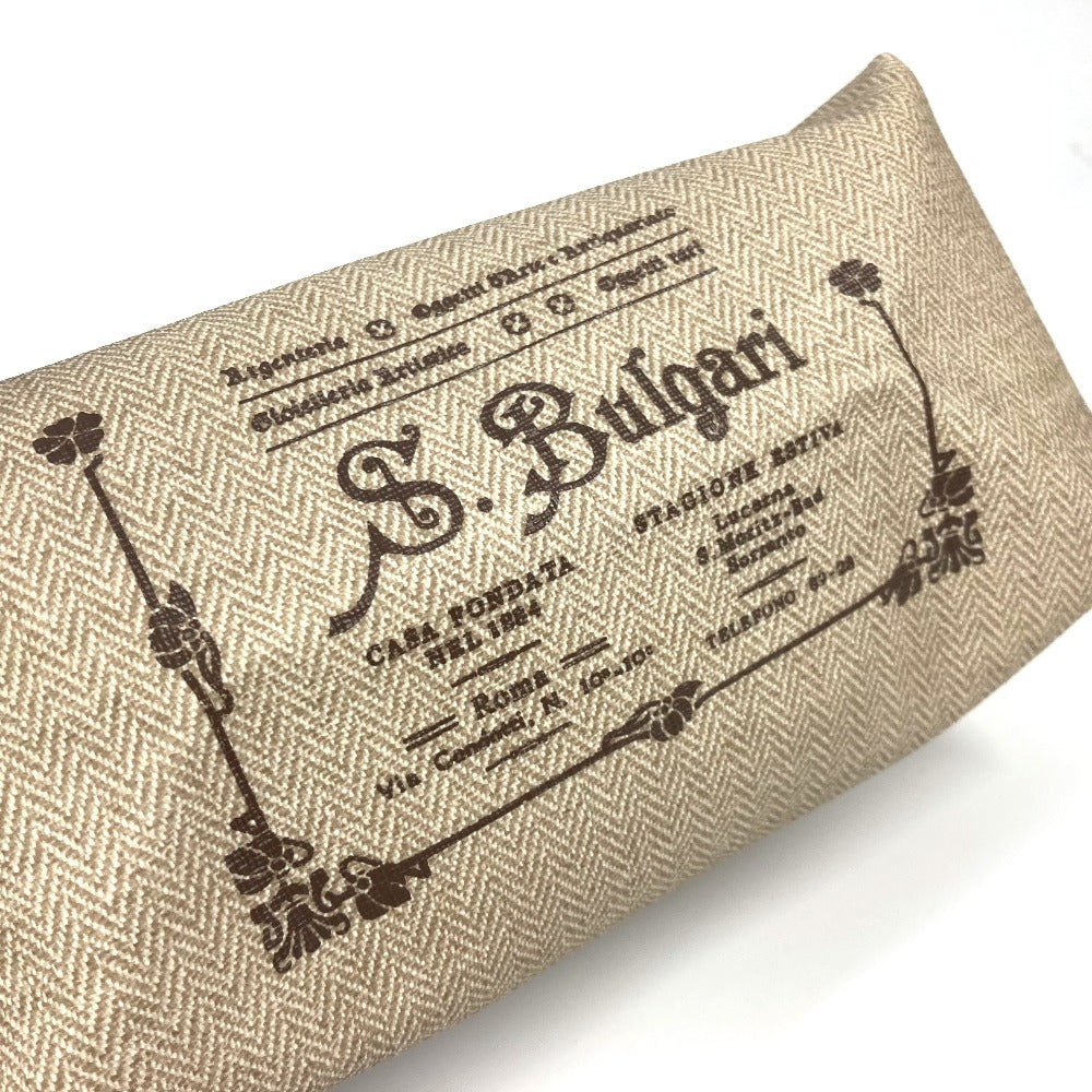 BVLGARI S.Bulgari ロゴ ポーチ セカンドバッグ レザー/PVC ユニセックス ベージュ - brandshop-reference