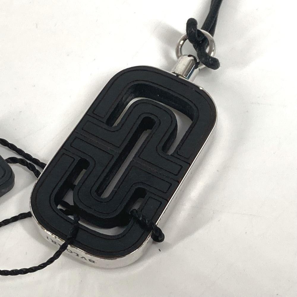 BVLGARI パレンテシ ロゴ アクセサリー ネックレス レザー ユニセックス ホワイト系 - brandshop-reference