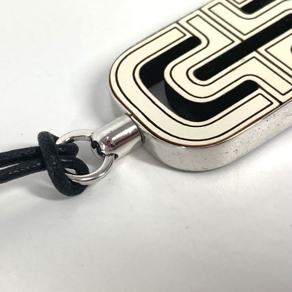 BVLGARI パレンテシ ロゴ アクセサリー ネックレス レザー ユニセックス ホワイト系 - brandshop-reference