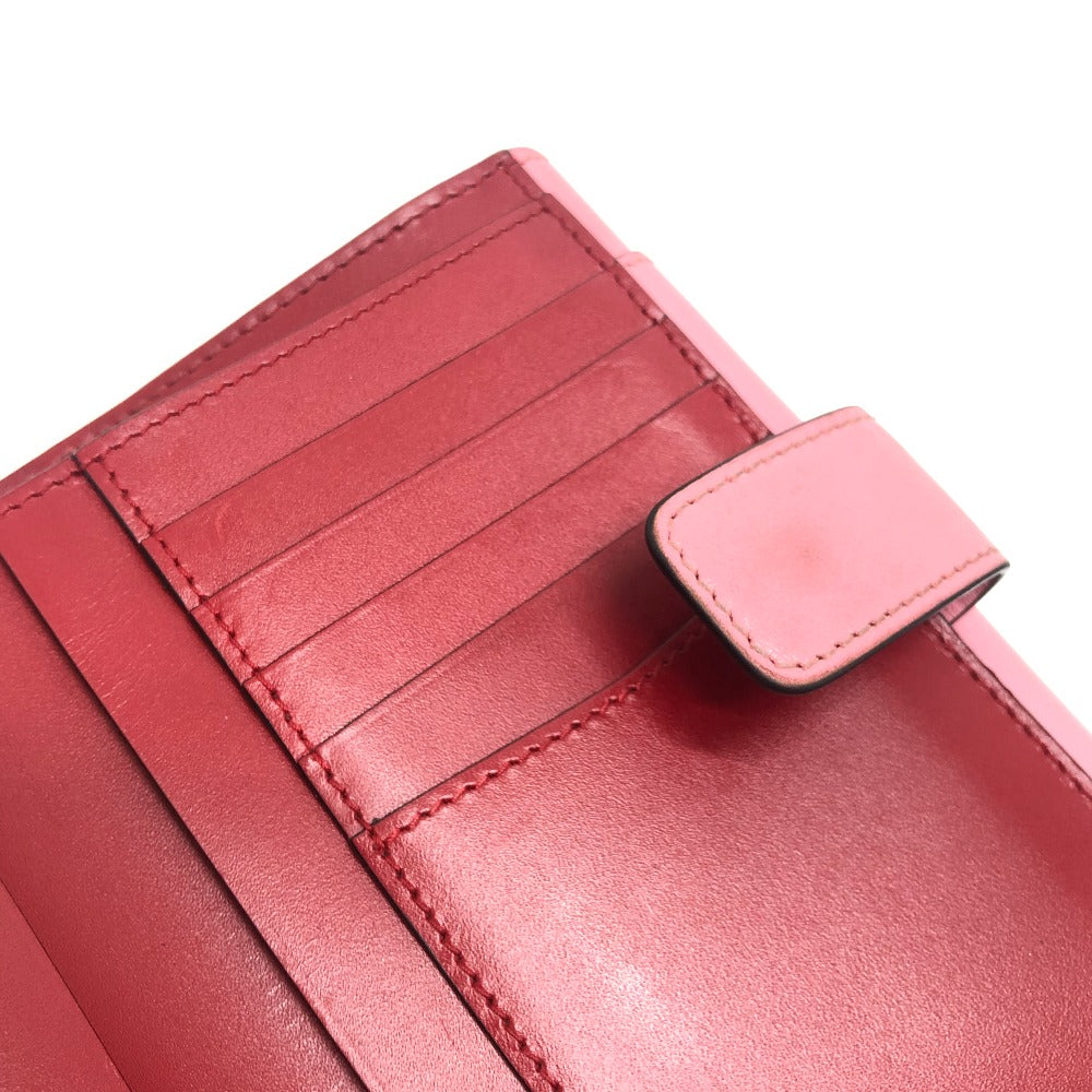 BVLGARI Serpenti Bi-fold wallet, leather accessories Folded wallet Leather pink Used