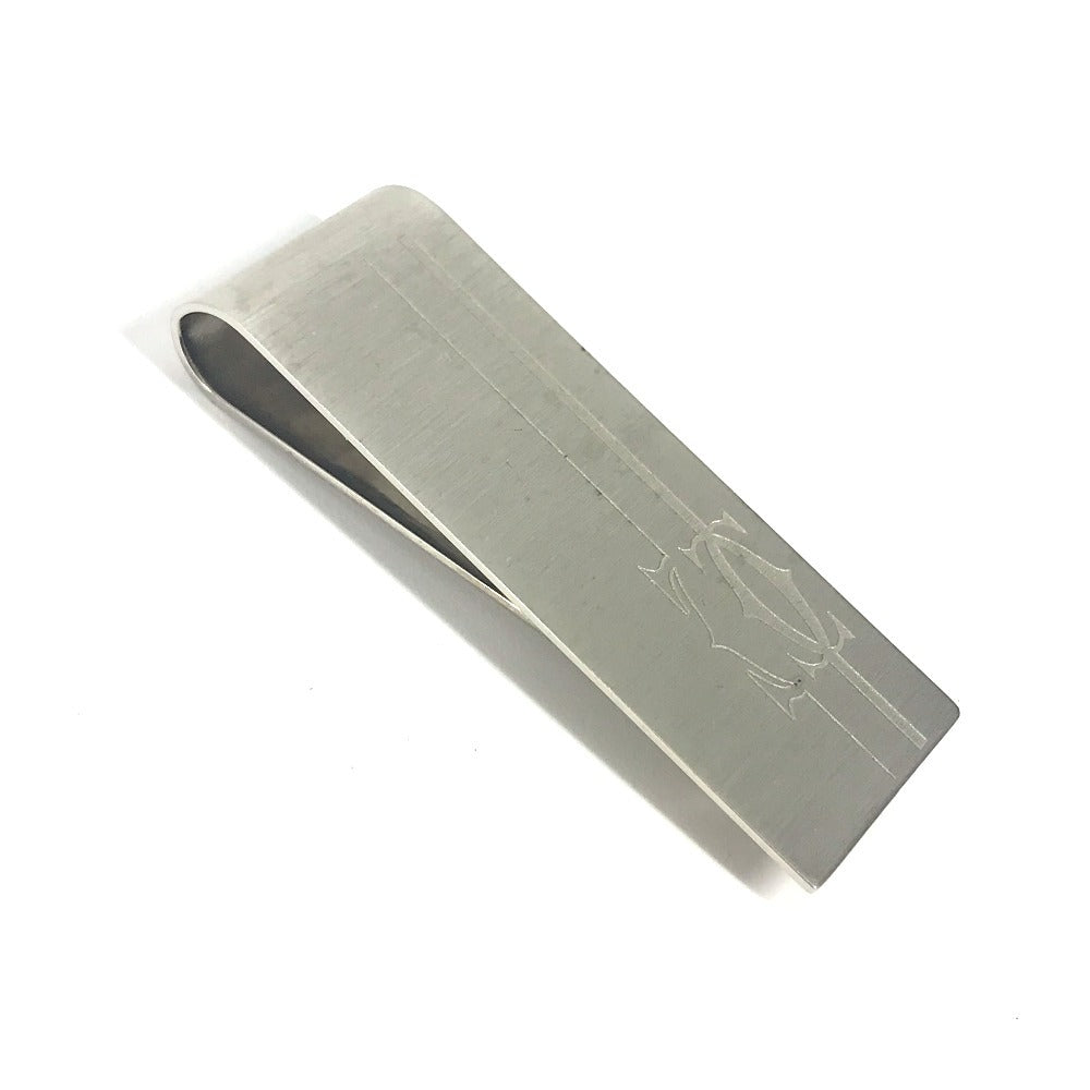 CARTIER ロゴ 財布 マネークリップ SS ユニセックス シルバー - brandshop-reference